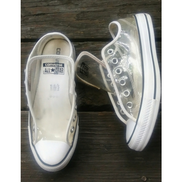 Converse Shoes - Converse Transparent Clear Sneakers See Meas.